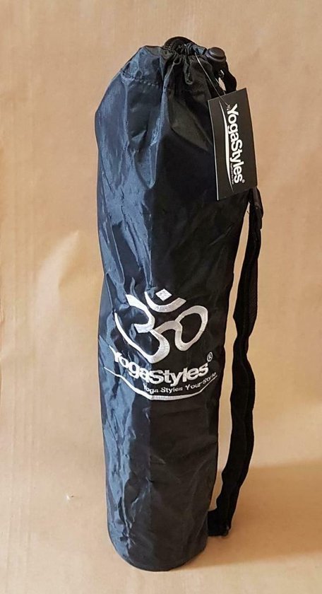 Tas voor Yogamat - Zwart met Om teken - Waterbestendig van Avento