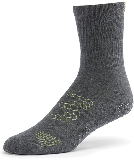 Tavi Base 33 Yoga & Pilates Crew Gripsokken - Antraciet - 39-43 van Merkloos