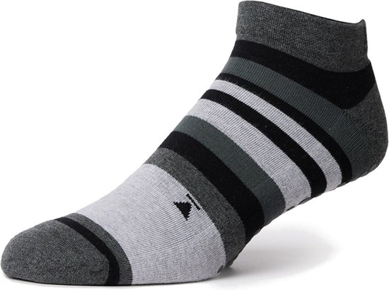 Tavi Base 33 Yoga & Pilatus Grip No-Show sokken - Zwart/Grijs - 43-45