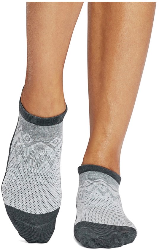 Tavi Savvy Yoga No-Show Grip Socks - Grijs/Donkergrijs - 39-43 van Merkloos