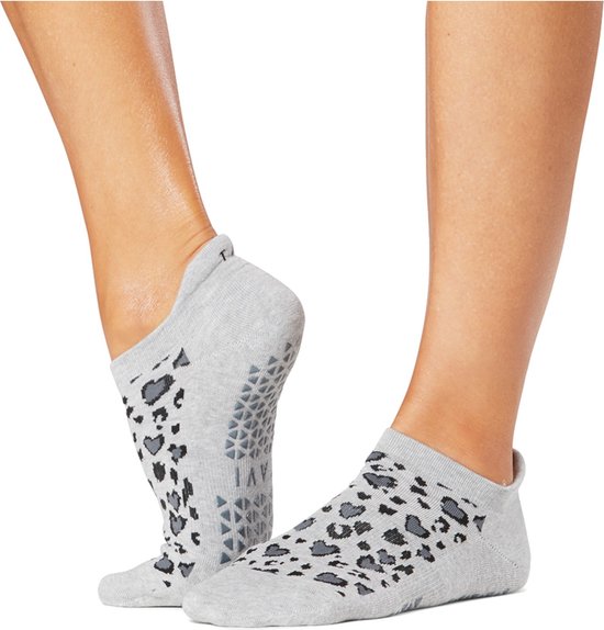 Tavi Savvy Yoga No-Show Grip Socks - Lichtgrijs - 36-39 van Merkloos
