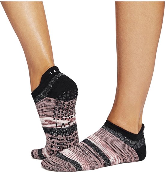 Tavi Savvy Yoga No-Show Grip Socks - Zwart/Rose - 36-39 van Merkloos