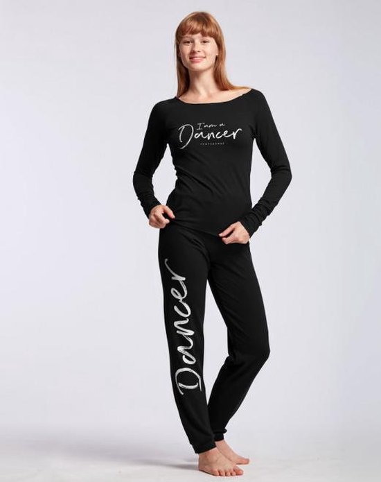 Temps Danse - Affetto - Dames - Warm up - Yogabroek - Sportbroek - Dansbroek - Viscose - Zwart - L van Temps Danse