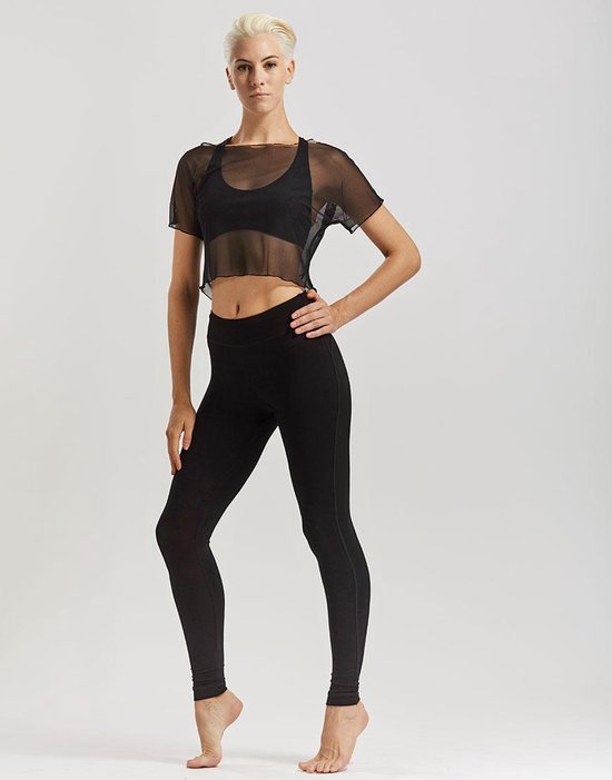 Temps Danse - Artist - Legging - Dames - Yogabroek - Sportbroek - Dansbroek - Viscose - Zwart -S van Temps Danse