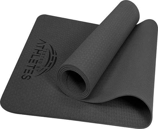 Tested by Athletes - Yoga Mat - Fitness Mat- Yoga Mat anti-slip - Eco Friendly - Yoga Mat dik 0.6mm van T