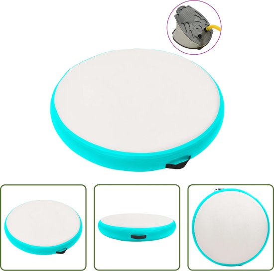 The Living Store Airtrack Gymnastiekmat - 100x100x15 cm - Schokabsorberend - Anti-slip - Waterdicht
