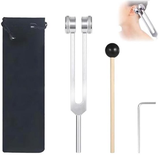 Therapeutische 128 Hz Stemvork met Percussie Hamer voor Klanktherapie en Ontspanning van Merkloos