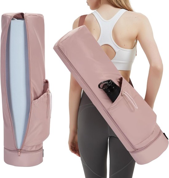 Thijox - Grote Yogamat Tas met Draagriem, Flessenzak en Nat Compartement, Ideaal voor Pilates en Yoga, Geschikt voor Dikke Matten, Patent Aangevraagd, van Thijox