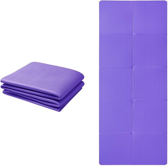 Thijox - Opvouwbare Yogamat Antislip TPE Draagbare Fitnessmat 183x61 cm - Lichtgewicht Gymnastiekmat voor Pilates, Sport en Reizen voor Mannen en Vrou