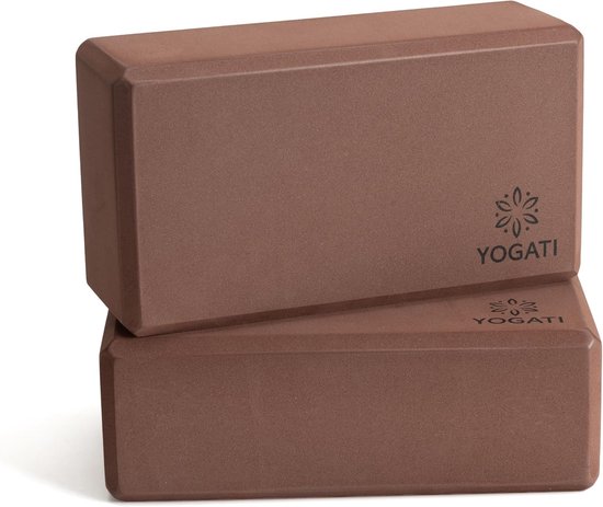 Thijox - Yogablok Set van 2 - Antislip EVA-schuim Yogablokken voor Beginners - Ondersteunende Yoga Blokken in Granaat - Ideaal voor Thuis en Yoga Oefe van Thijox