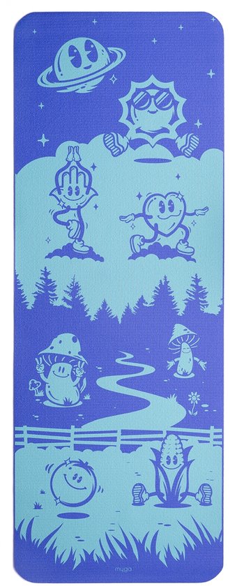 Third Eye Frenzy Yogamat voor kinderen - Kinderyoga - Yoga - 3mm van Merkloos