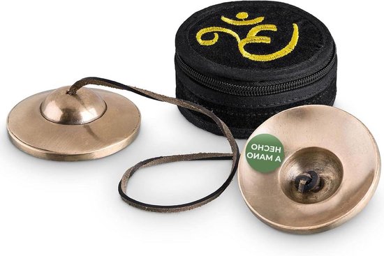 Tibetaanse kanegel 55 cm lichte klei mat - meditatie Tingsha geluidstherapie singing bowl set van Yantai