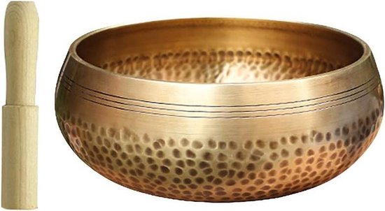 Tibetaanse Klankschaal - Meditatie Schaal - Diepe Meditatie - Unieke Klank - Tot 10.5 cm - Gekleurd