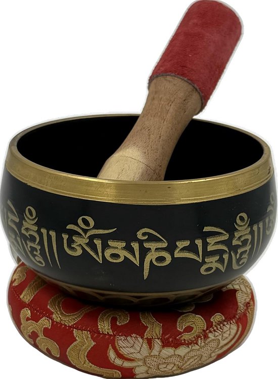 Tibetaanse Meditatie Klankschaal Set met Mallet en Kussen voor Yoga en Ontspanning