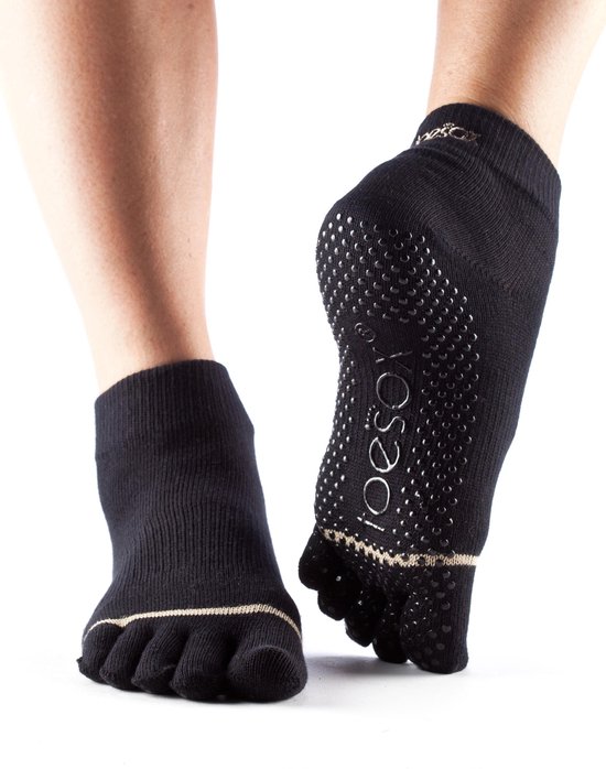 TOESOX™ - Ankle Full Toe Zwart XL van ToeSox