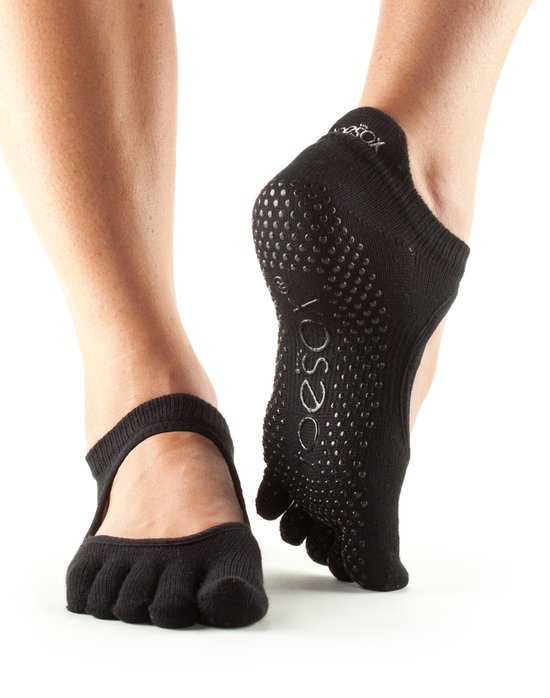 TOESOX™ - Bellarina Grip Full Toe Zwart  XS van ToeSox