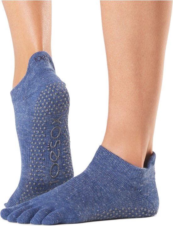 ToeSox Low Rise - Antislip Sokken – Navy van ToeSox
