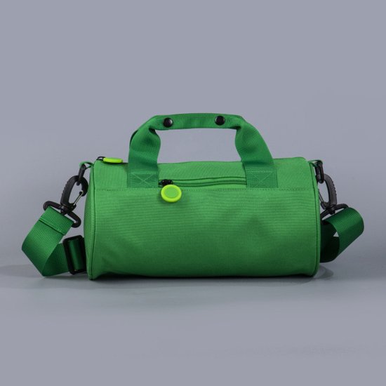 Tokiwa groene kleine sporttas voor dames (27x14 cm), waterdichte reistas met vak voor natte kleding en verstelbare schouderband, geschikt voor sport, de sportschool en weekendtrips. van Merkloos