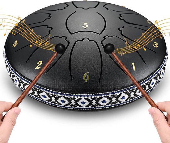 Tongue Drum - Handpan - Tongue Drum 11 Noten - Muziekinstrumenten - Tong Trommel - Handpan drum van Mambo Traders