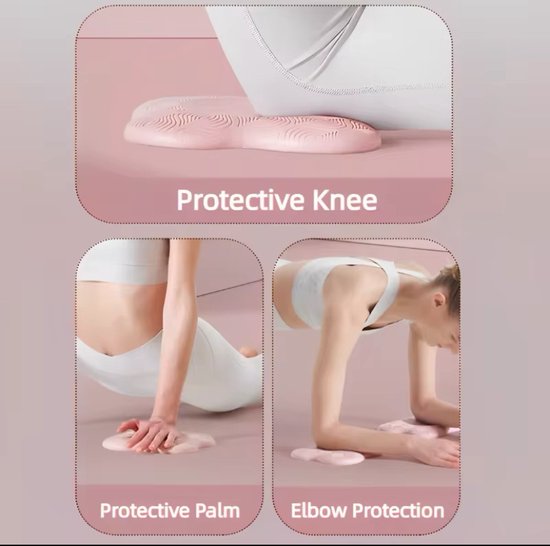 Tpe Verdikte Antislip Yoga Knielen Beschermend Pad Knie Zachte Platte Ondersteuning Trage Rebound Antislip Sport Fitness Mat Stevige Elleboog van Merkloos