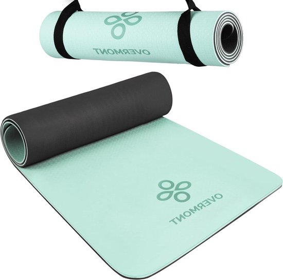 TPE Yogamat 1/3 inch extra dik - antislip trainingsmat voor stretching fitness - 72 x 24 inch