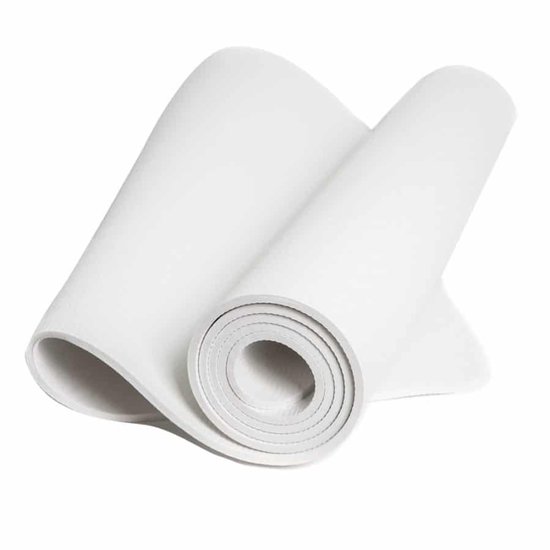 TPE Yogamat Wit – Extra Dik – 6 mm – 183 x 61 cm