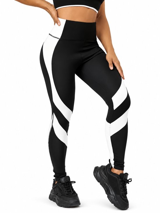 Trendy Fashionable Dames Sportlegging | Hoge Taille Legging | Sportbroek & Shapewear - M