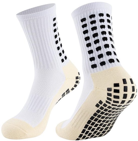 TRIXES Antislip Sportsokken voor Yoga en Pilates - Wit en Zwart - Maat 39 EU van Merkloos