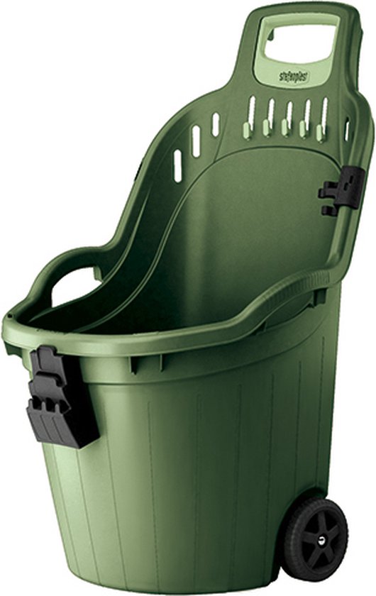 Tuinkar - Tuintrolley - Afvalkar - Afvaltrolley - Kruiwagen - 50 Liter - Groen van T