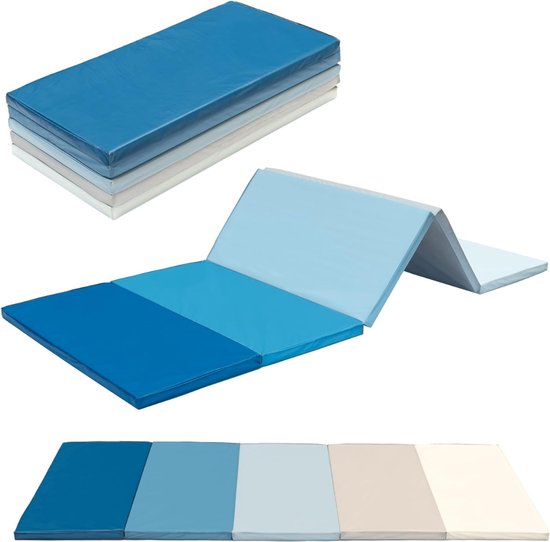 Turnmat Kinderen - Airtrack -Blauw van Merkloos