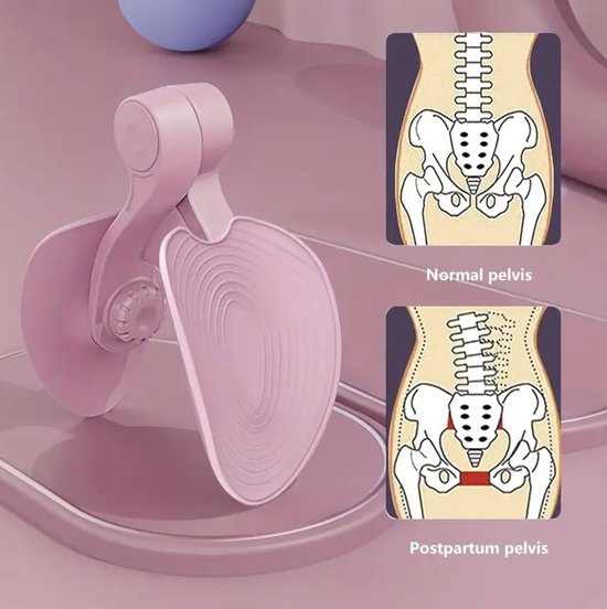 Twenty Two bekkenbodumspiertrainer voor vrouwen |geschikt voor je bekkenbodem, dijspieren, armen, billen, benen |herstelhulpmiddel voor vrouwen na de bevalling |Ergonomisch voor strakke heupflexibiliteit/spierversteviger hometrainer | fitness | roze van Twenty Two
