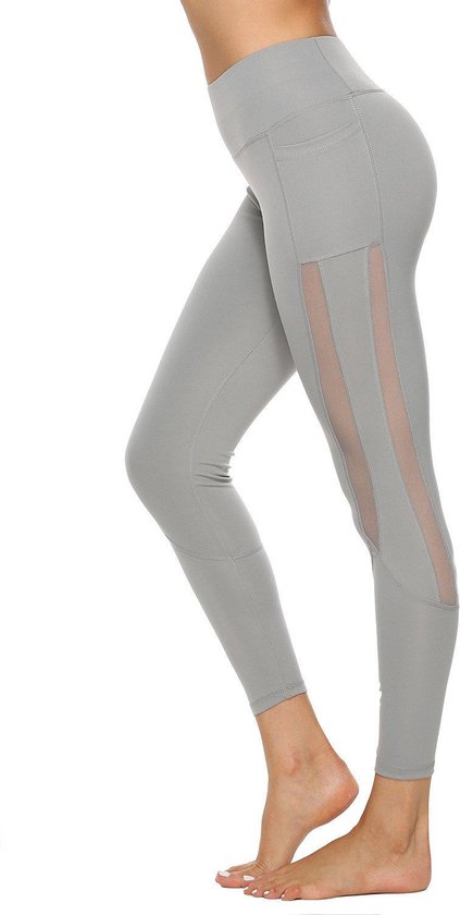Ultimate Fit Fitnesslegging / Yoga legging met 2 mesh banen aan de zijkant van Ultimate
