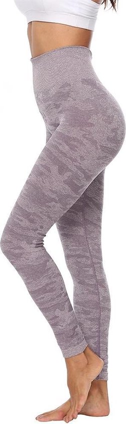 Ultimate Fit - Fitnesslegging / Yogalegging in ton sur ton print lila van Ultimate