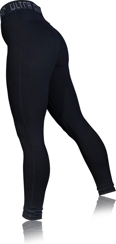ULTRA GEAR High waist Sportlegging|Fitness legging | Zwart | Maat S | Dames van ULTRA GEAR