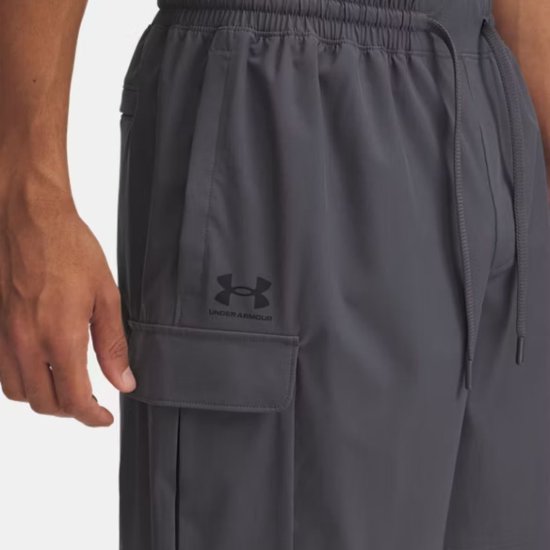 Under Armour Cargo Vibe Woven Casual short heren Grijs XS