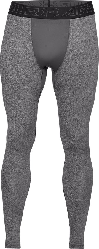 Under Armour Coldgear Leggings Heren Sportbroek - Maat M - Charcoal Light Heather/Black van Merkloos