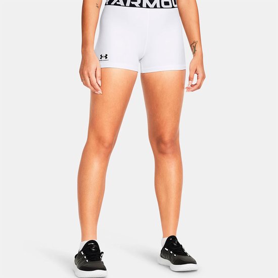 Under Armour Heatgear Korte Leggings Wit XS Vrouw