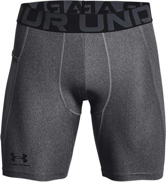 Under Armour HeatGear Short Heren - thermobroek - grijs - Mannen van Under Armour