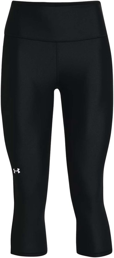 Under Armour Tech Hi Capri-BLK Dames Sportbroek - Zwart - Wit van Merkloos