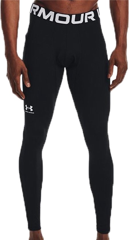 Under Armour UA CG Armour Leggings Heren Sportlegging - Zwart - Wit van Merkloos