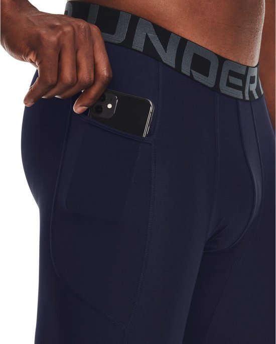 Under Armour UA HG Heatgear Armour Leggings Heren Sportlegging - Blauw - Maat S van Merkloos