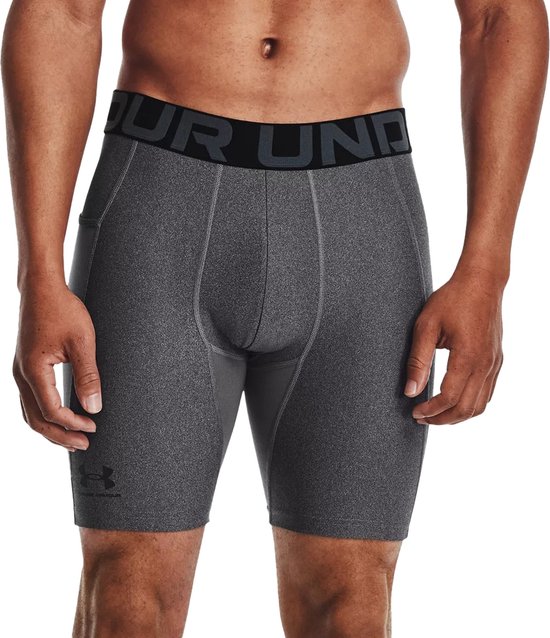 Under Armour UA HG Heatgear Armour Shorts Heren Sportlegging - Grijs - Maat XXL van Under Armour