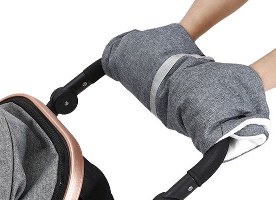 Universele Kinderwagen Handwarmer - Handschoenen - Handwarmer - Grijs - Winter Wanten Buggy van Universele