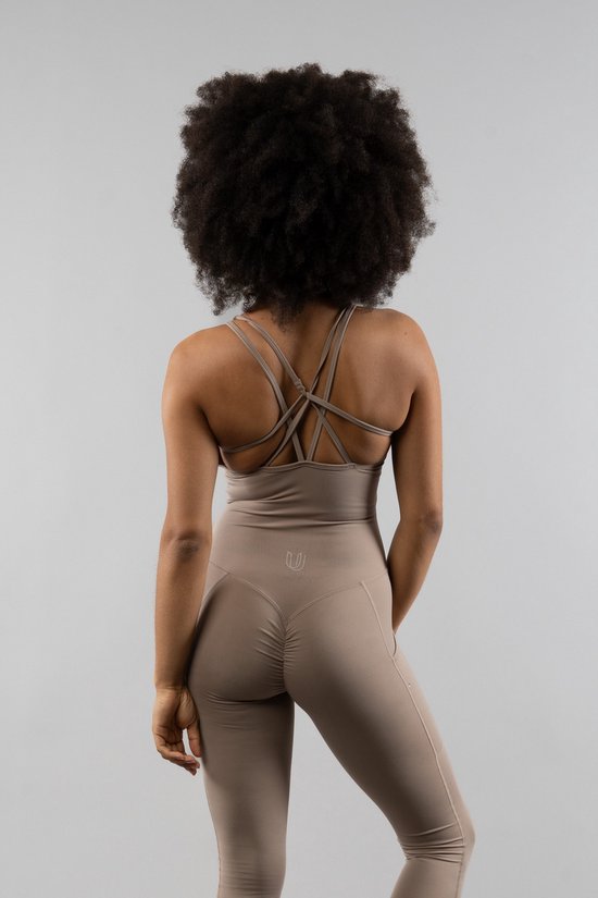 Unveil Active-Jumpsuit- Desert Taupe S