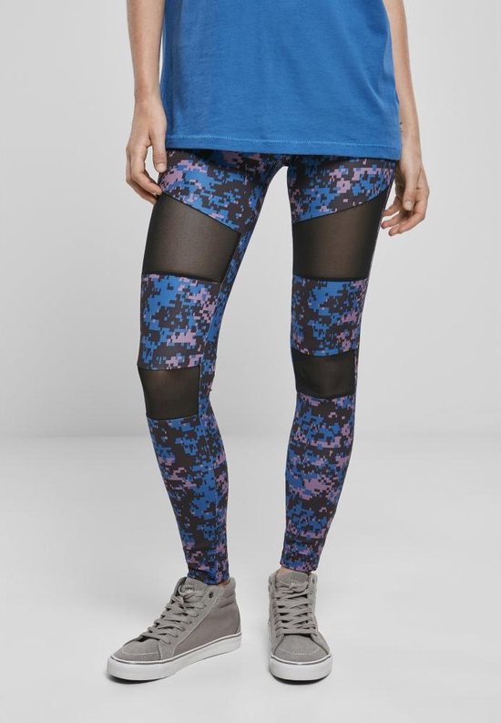Urban Classics - Camo Tech Mesh Sportlegging - XS - Multicolours van Urban Classics