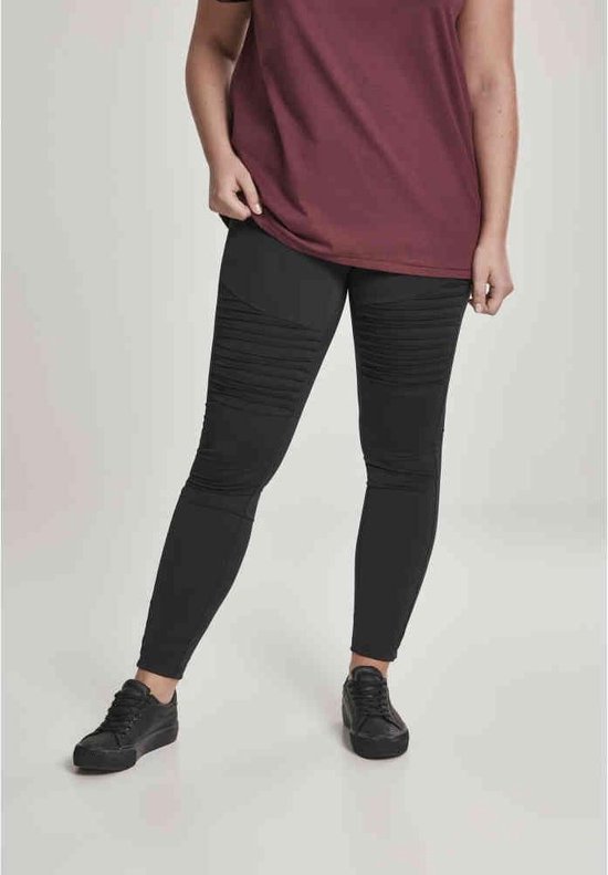 Urban Classics - Tech Biker Sportlegging - 4XL - Zwart van Urban Classics