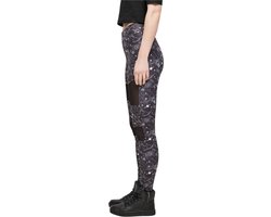 Urban Classics - Tech Mesh AOP blackuniverse Sportlegging - XL - Zwart van Urban Classics