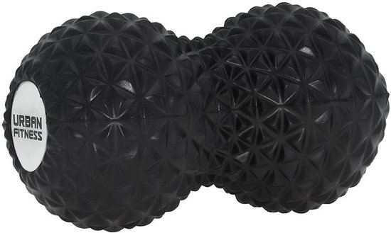 Urban Fitness massage roller EVA peanut zwart voor spierherstel. van Urban Fitness
