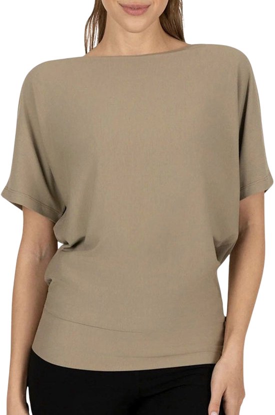 Urban Goddess Budhi Shortsleeve Yoga Shirt Dames van Merkloos