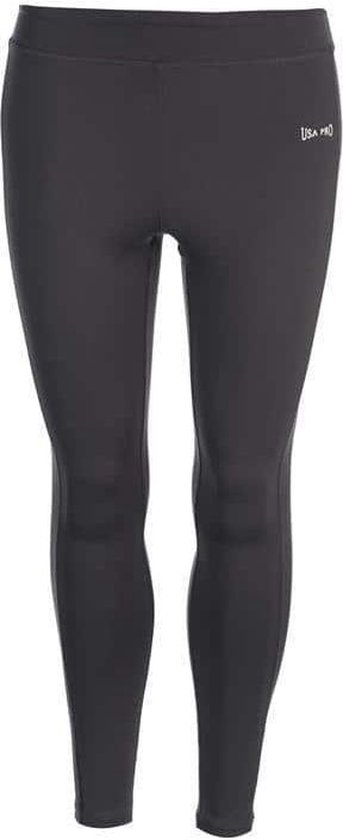 USA PRO - Naadloze fitness Legging - Sportbroek - Maat S - Vrouwen - Donker grijs van USA PRO